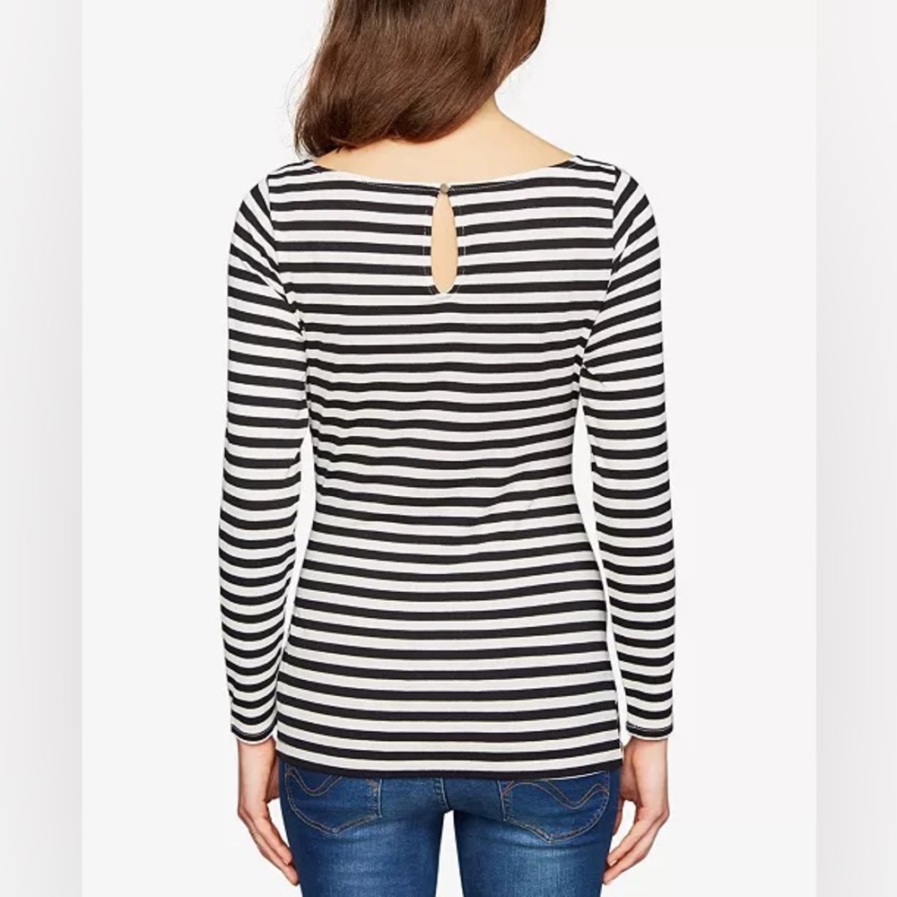 Brand New A Pea in the Pod Maternity Striped Boat-Neck Top, Size Large, NWT - Picture 2 of 2